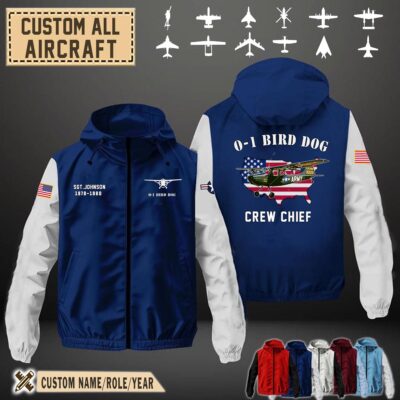 cessna l 19 o 1 bird dog l19 o1flag windbreaker jackets1 lvqp3