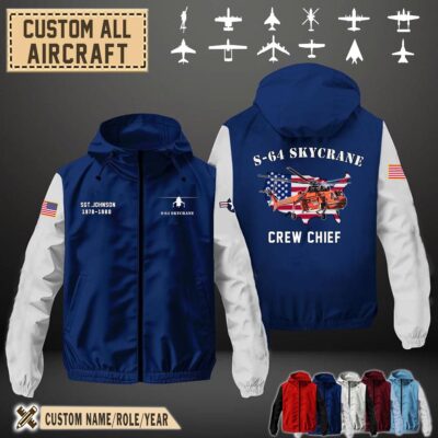 s 64 skycrane s64flag windbreaker jackets1 hyn1o