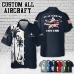TA-4F Skyhawk TA4F_Flag Pocket Hawaiian Shirt