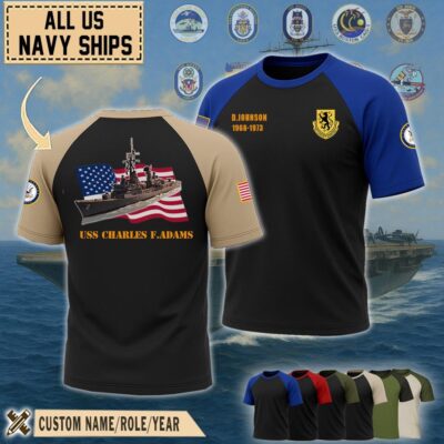 uss charles fadams ddg 2raglan tshirt1 0vjxp