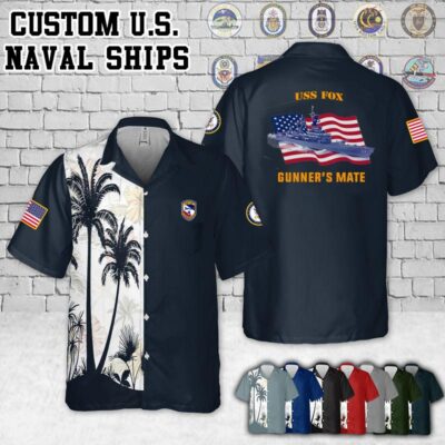 uss fox cg 33flag pocket hawaiian shirt1 dc08v