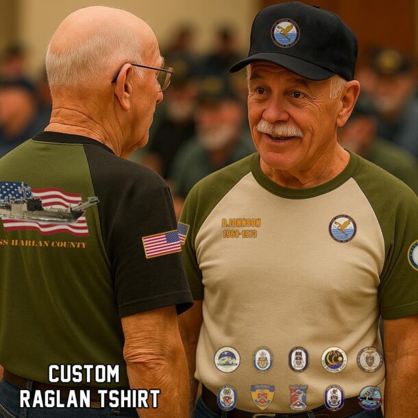 uss harlan county lst 1196raglan tshirt3 4bhcw