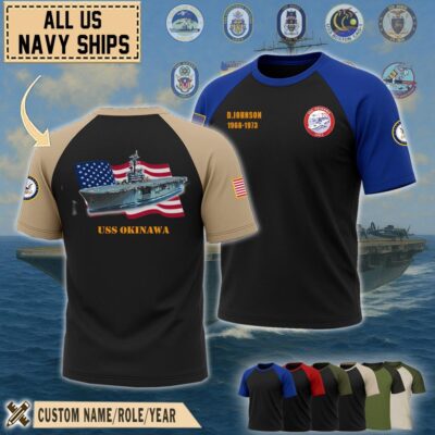 uss okinawa lph 3raglan tshirt1 h0vfs
