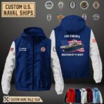 uss tarawa lha 1flag windbreaker jackets1 uyu3w