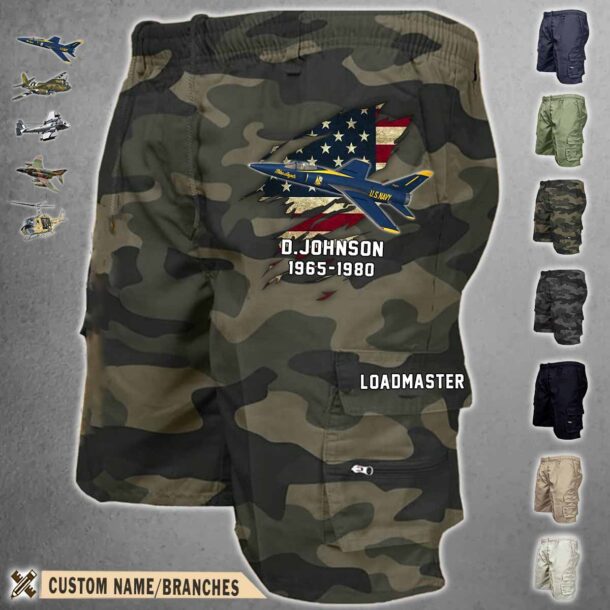 grumman f 11 tiger f11aircraft cargo shorts2 9f84e