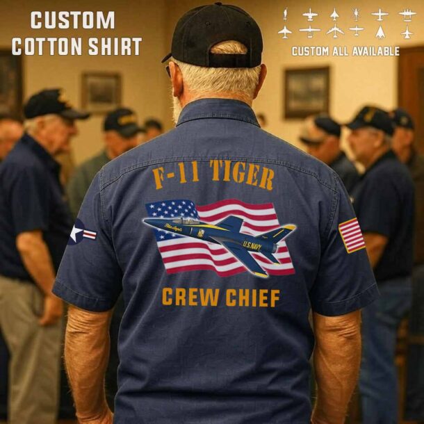 grumman f 11 tiger f11cotton cargo shirts3 7n01b