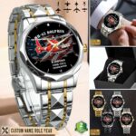MH-65 Dolphin HH-65 MH65 HH65_Aircraft Stainless Steel Watch