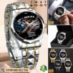OV-1 Mohawk OV1_Aircraft Stainless Steel Watch