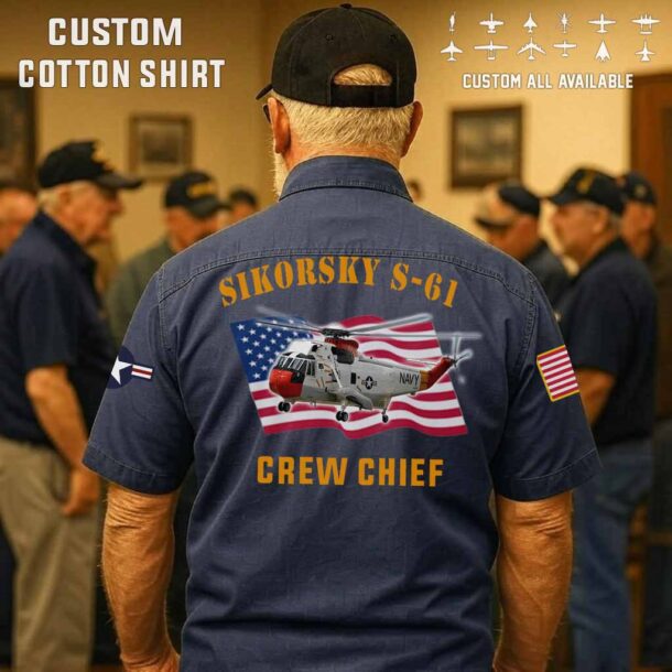 sikorsky s 61 s61cotton cargo shirts3 8bk21