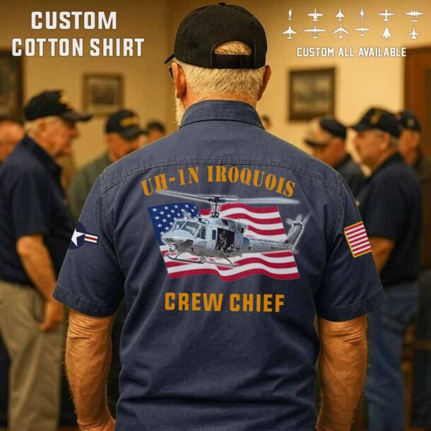 uh 1n iroquois uh1n twin huey usmccotton cargo shirts3 na7rl