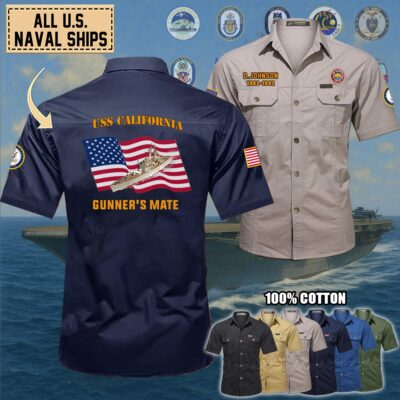 uss california cgn 36cotton cargo shirts1 kjlna