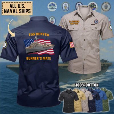 uss denver lpd 9 1cotton cargo shirts1 nxzvv