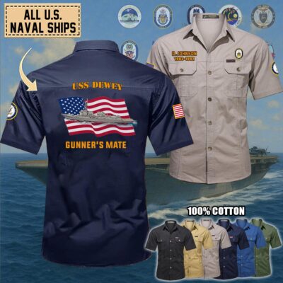 uss dewey ddg 105cotton cargo shirts1 o0wh2