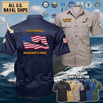 uss florida ssgn 728cotton cargo shirts1 b8gac