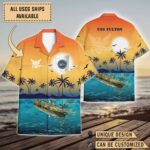 USS Fulton (AS-11)_Sunset Hawaiian Shirt
