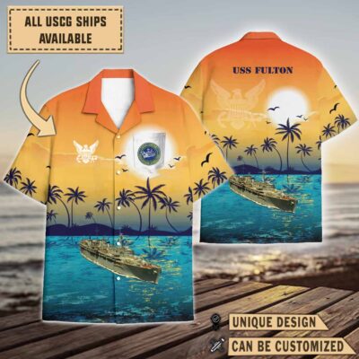 uss fulton as 11sunset hawaiian shirt1 d918u
