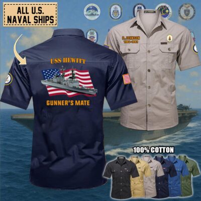 uss hewitt dd 966cotton cargo shirts1 1b3kh