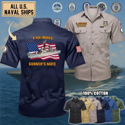 uss hoel ddg 13cotton cargo shirts1 4f5fb