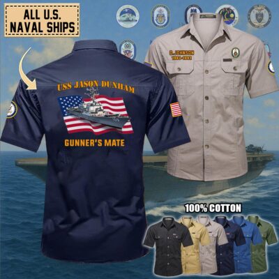 uss jason dunham ddg 109cotton cargo shirts1 gdzc0