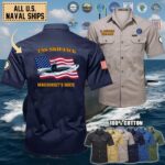 uss skipjack ssn 585cotton cargo shirts1 r7tbr