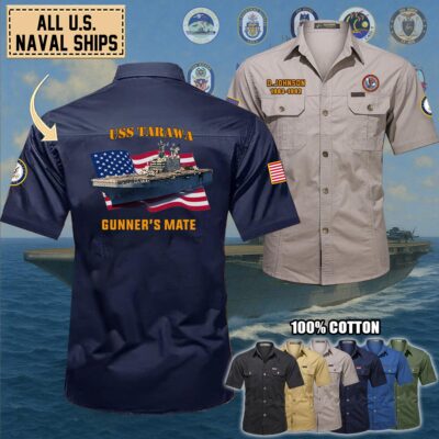 uss tarawa lha 1cotton cargo shirts1 aunqh