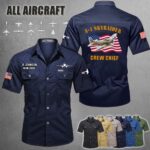 Custom Aircraft Flag Cotton Cargo Shirt