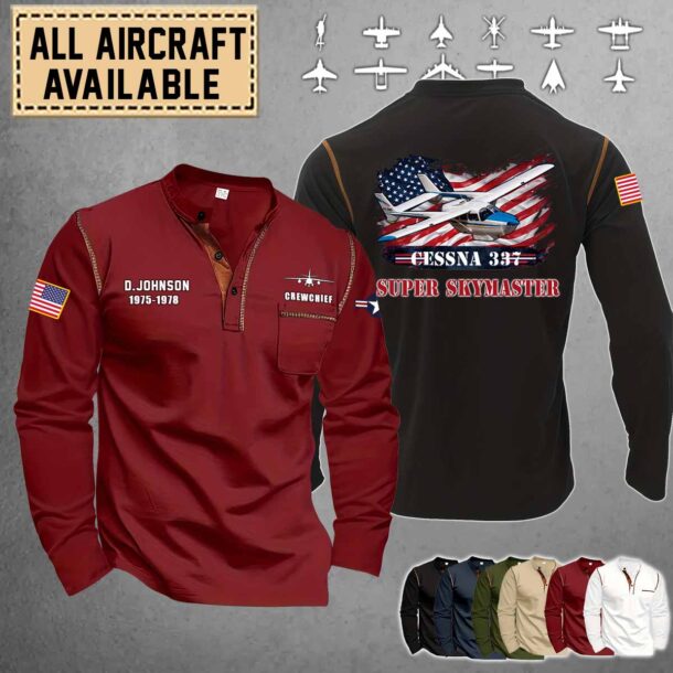 cessna 337 super skymasterlong sleeve stand shirt2 kjdgv