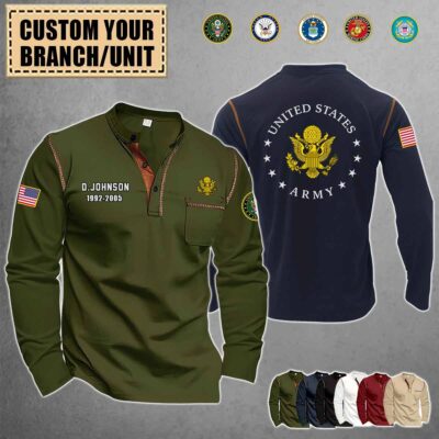 custom us branches long sleeve stand casual shirt 1 min min s57wt