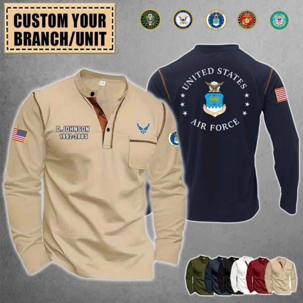 custom us branches long sleeve stand casual shirt 4 min min gcgme
