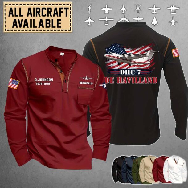 de havilland canada dhc 7 dhc7long sleeve stand shirt2 r9c3h