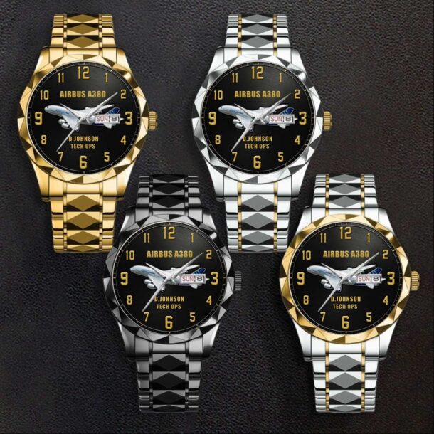 Custom Airplanes Stainless Steel Watch 2