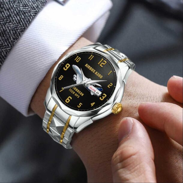 Custom Airplanes Stainless Steel Watch 3