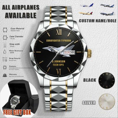 Custom Airplanes Stainless Steel Watch 4