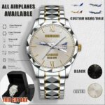 Custom Airplanes Stainless Steel Watch 6 Jpg