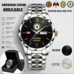 Custom American Legion Stainless Steel Watch 3