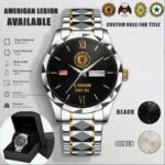 Custom American Legion Stainless Steel Watch 4
