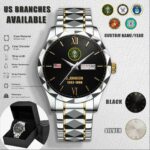 Custom US Branches Stainless Steel Watch