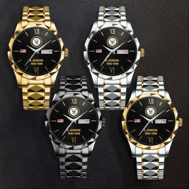 Custom US Branches Stainless Steel Watch.3jpg