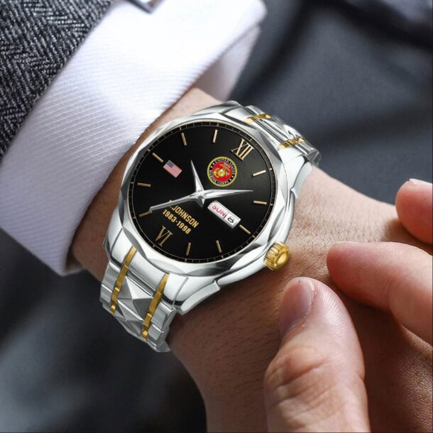 Custom US Branches Stainless Steel Watch.4 Jpg