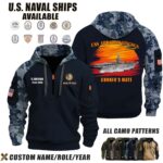 Custom US Naval Ships Sunset Camo Hoodie 1