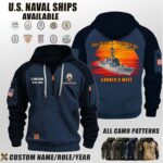 Custom US Naval Ships Sunset Camo Hoodie 2