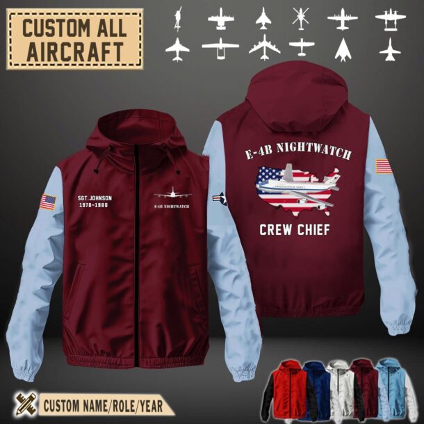 E 4B Flag Windbreaker Jackets 1