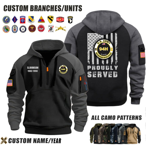 Cusotm US MOS Halfzip Hoodie 7