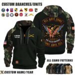 Custom US Branches All Gave Some Some Gave All Camo Halfzip Hoodie 1 2