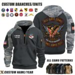 Custom US Branches All Gave Some Some Gave All Camo Halfzip Hoodie 6 2