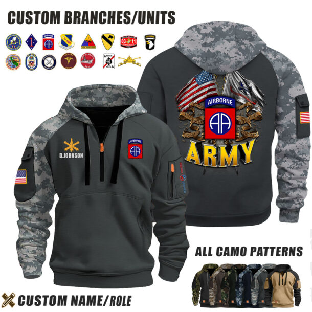 Custom US Branches H5 Halfzip Hoodie 1 2