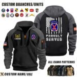 Custom US Branches H5 Halfzip Hoodie 14
