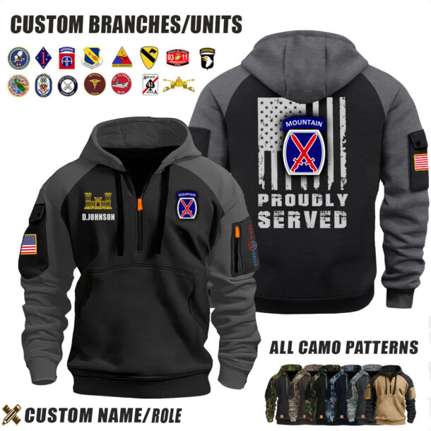 Custom US Branches H5 Halfzip Hoodie 14