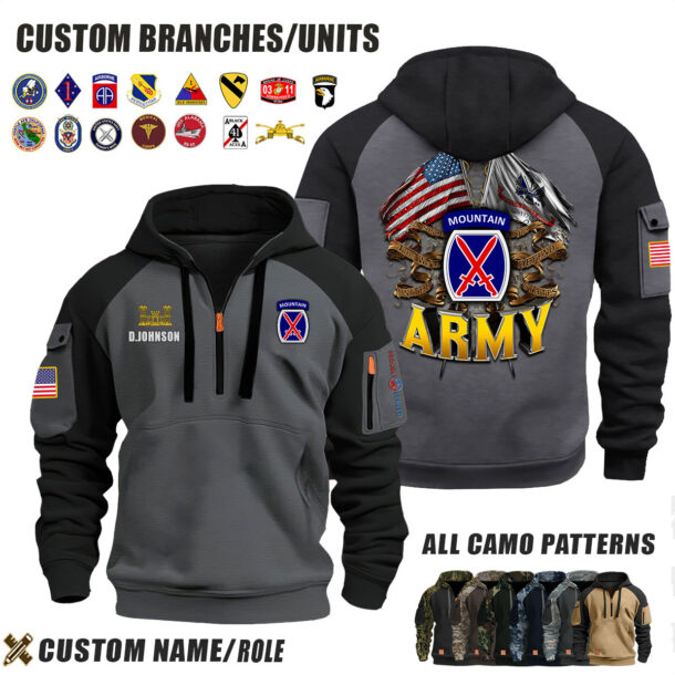 Custom US Branches H5 Halfzip Hoodie 5 2