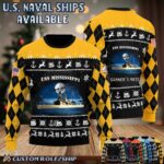 Custom US Naval Ships Ugly Sweater 3